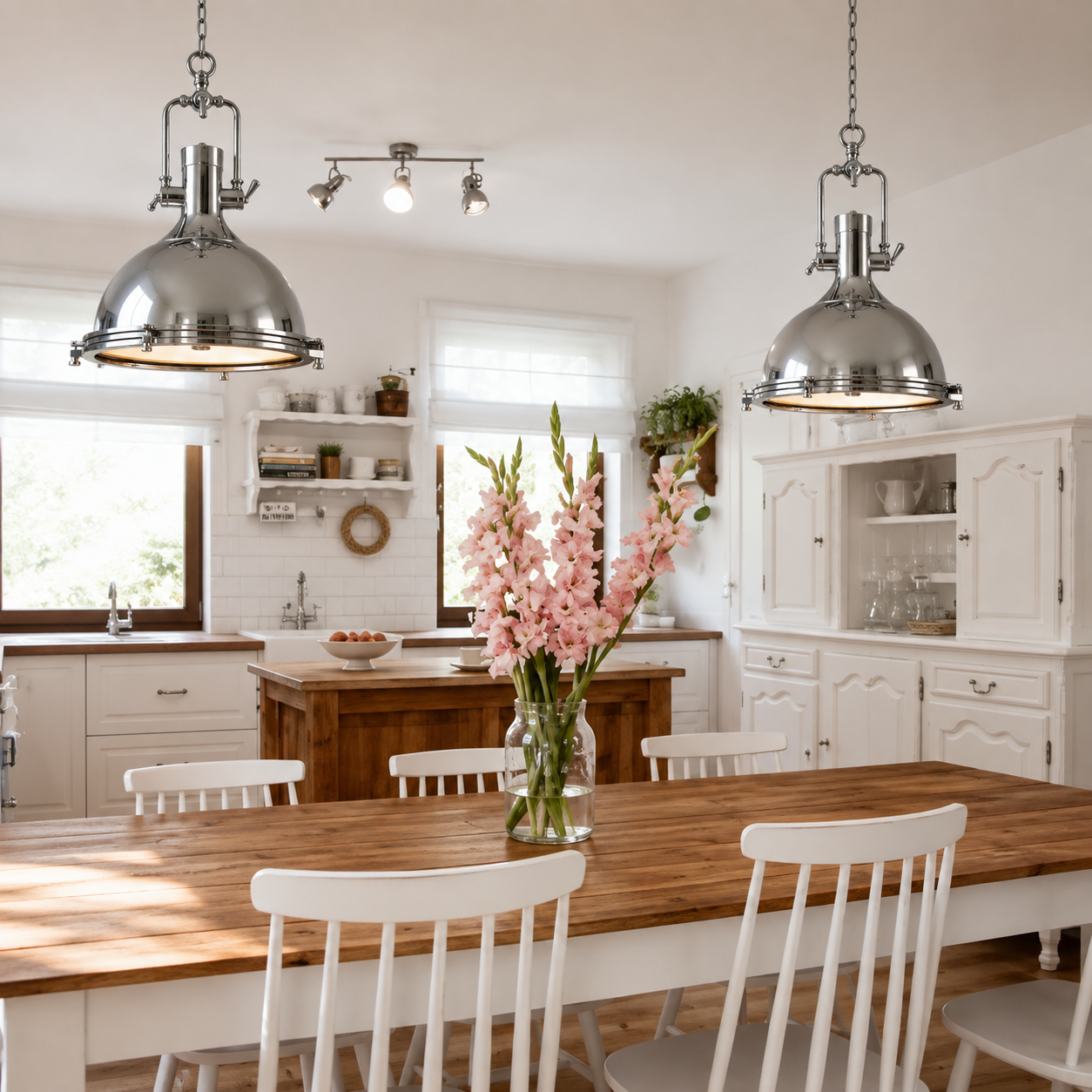 Industrial Nautical Dome Pendant Light