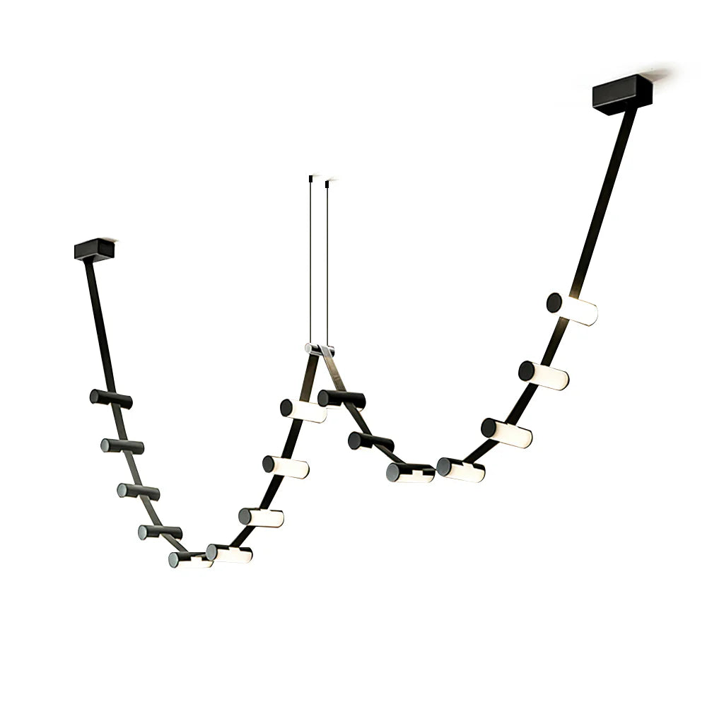 Curve Leather Chandelier