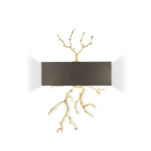 Brass Branch Wall Lamp