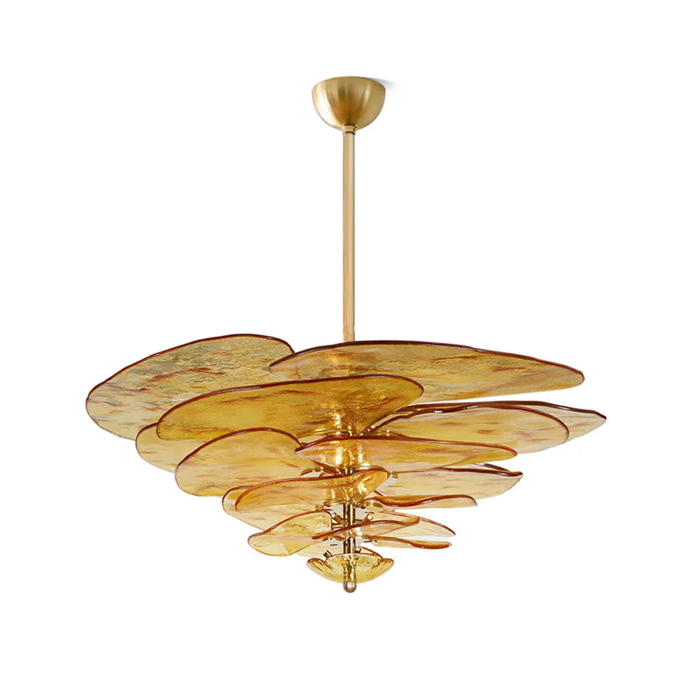 Lotus Leaf Murano Chandelier