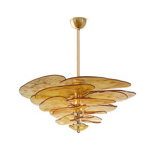 Lotus Leaf Murano Chandelier