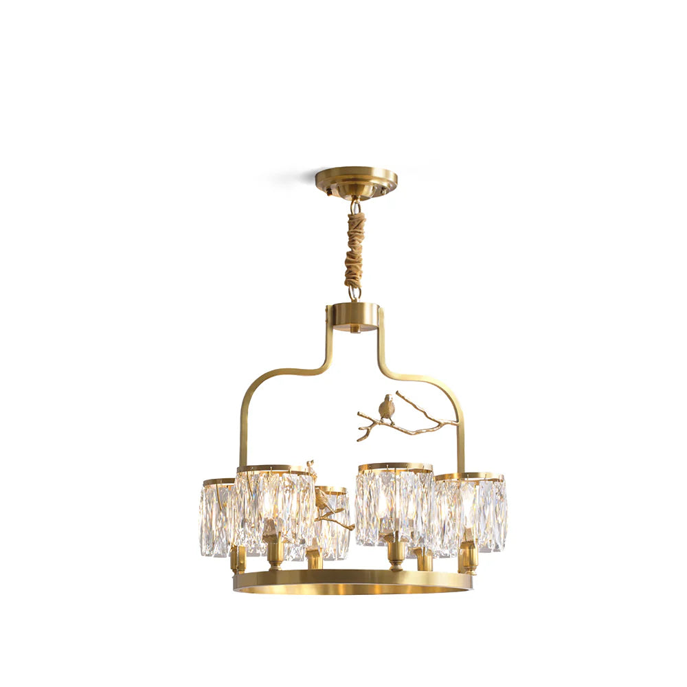 Crystal Bird Chandelier