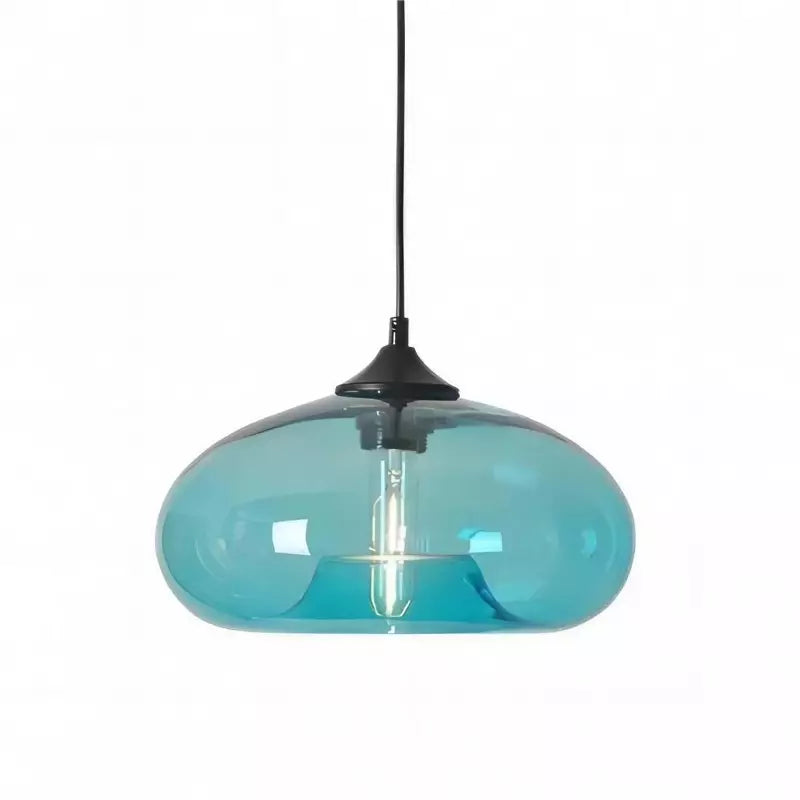 Doughnut glass pendant light