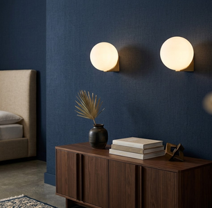 Minimalist Geometric Glass Globe Wall Lamp
