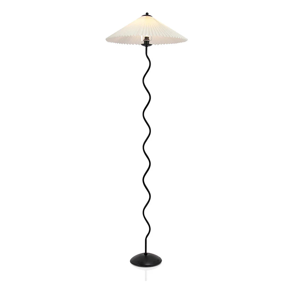 Wiggly Pleated Floor Lamp