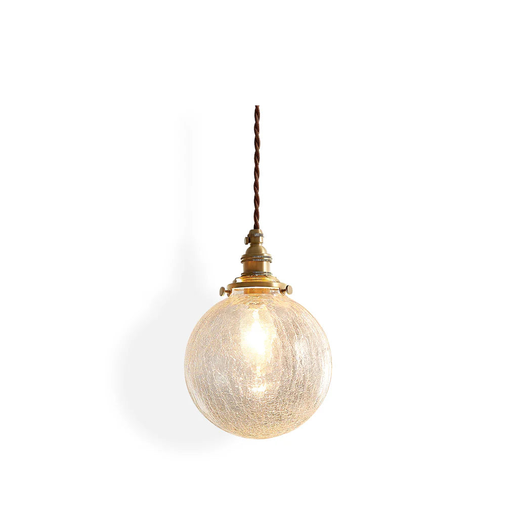 Crackle Glass Pendant Light