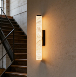 Stelo Linear Alabaster Wall Sconce