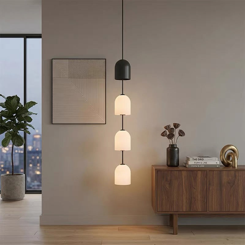 Perla Stacked Glass Pendant Light