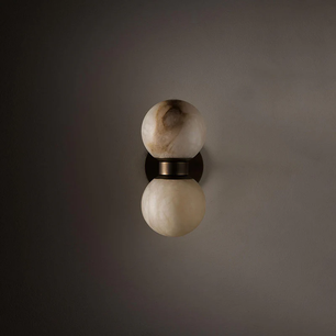 Aria Alabaster Globe Sconce