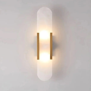 Geometric Harmony Alabaster Wall Lamp