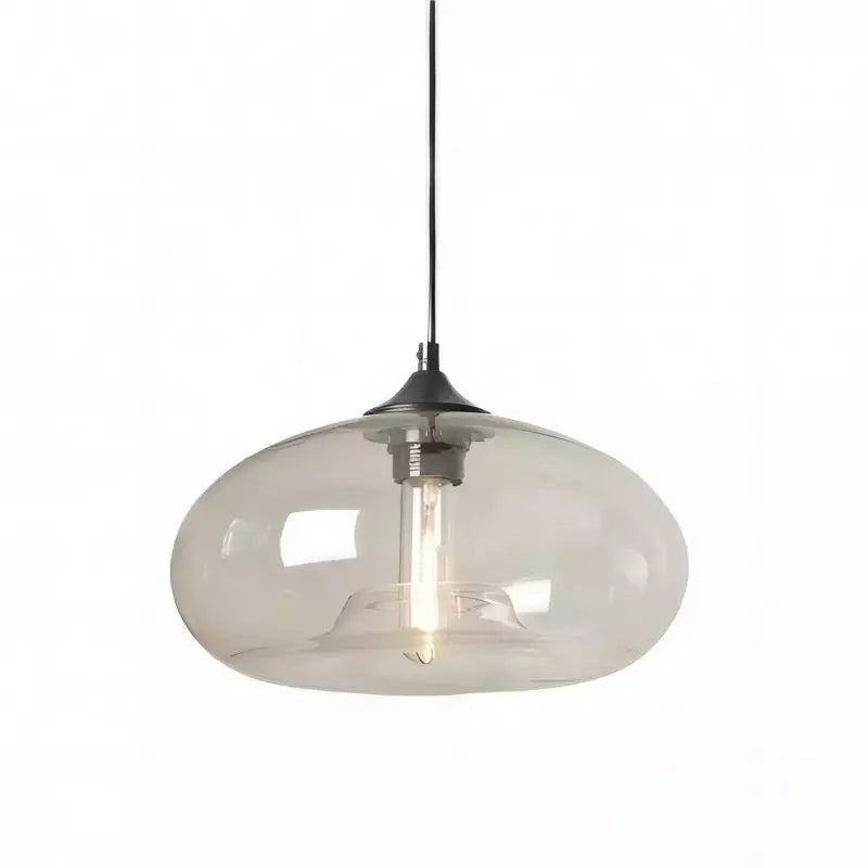 Doughnut glass pendant light