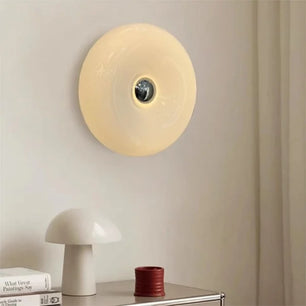 Bauhaus Glass Donut Table / Wall Lamp S77