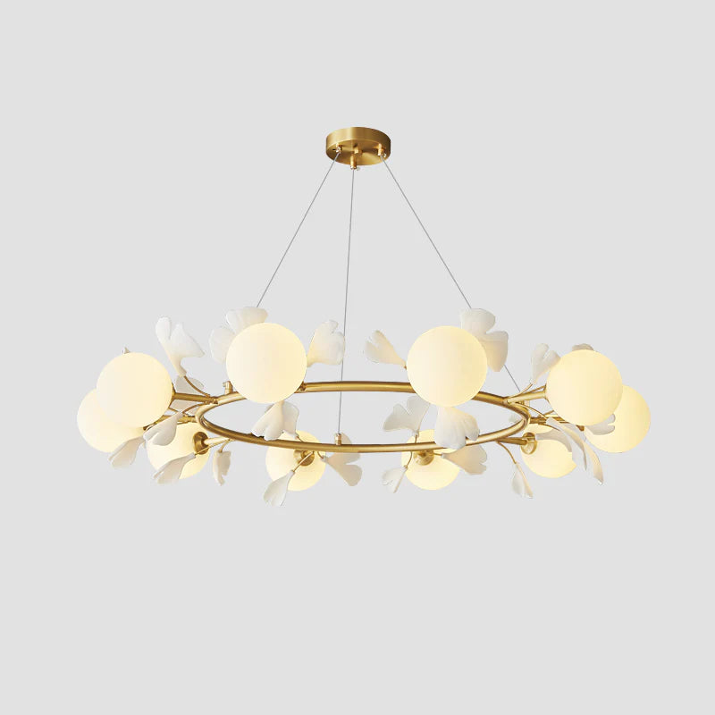 Allanie Gingko Round Chandelier