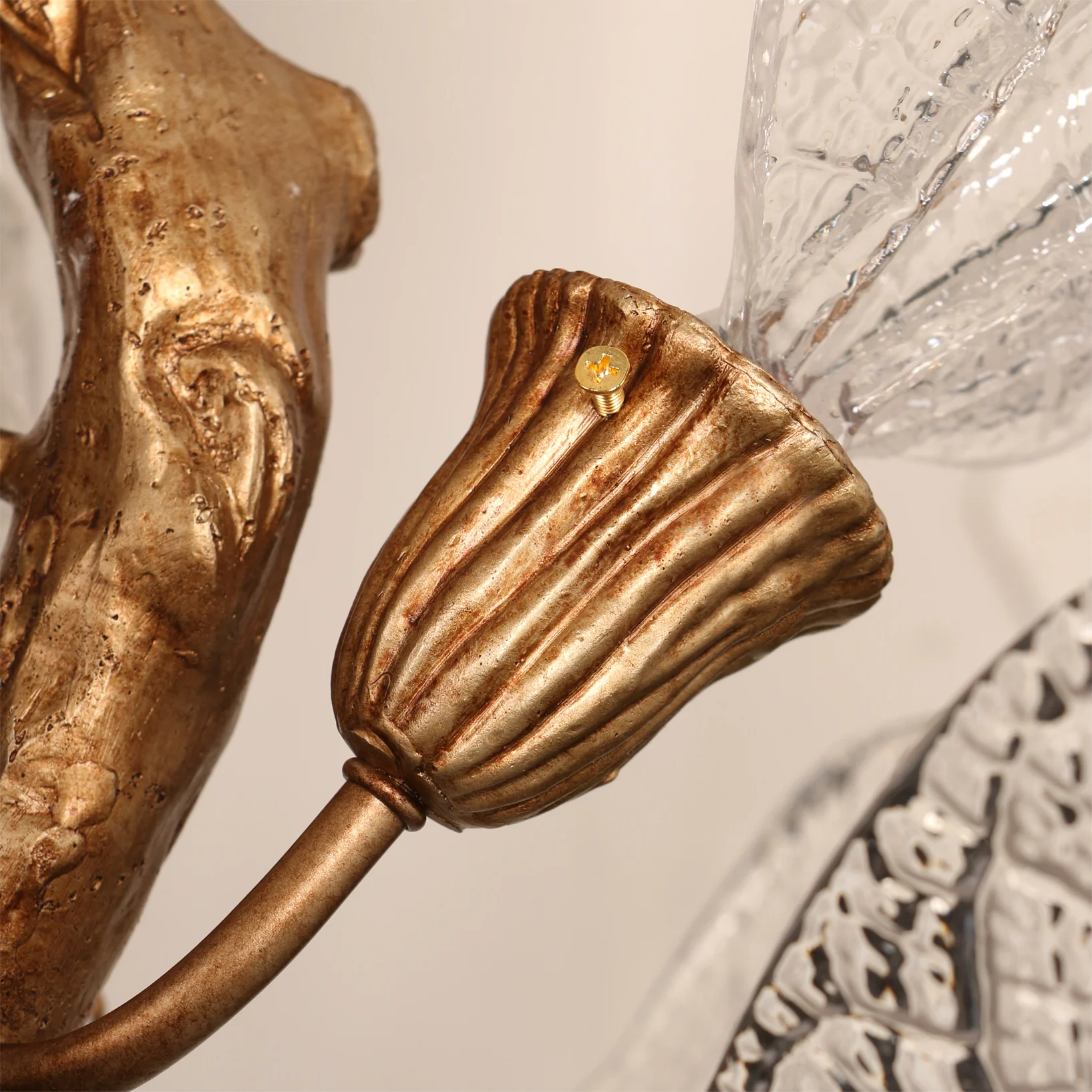 Bronze Branch Chandelier