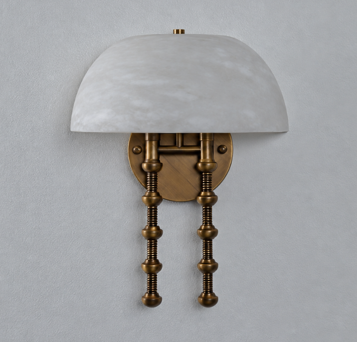 Méduse Alabaster Wall Sconce