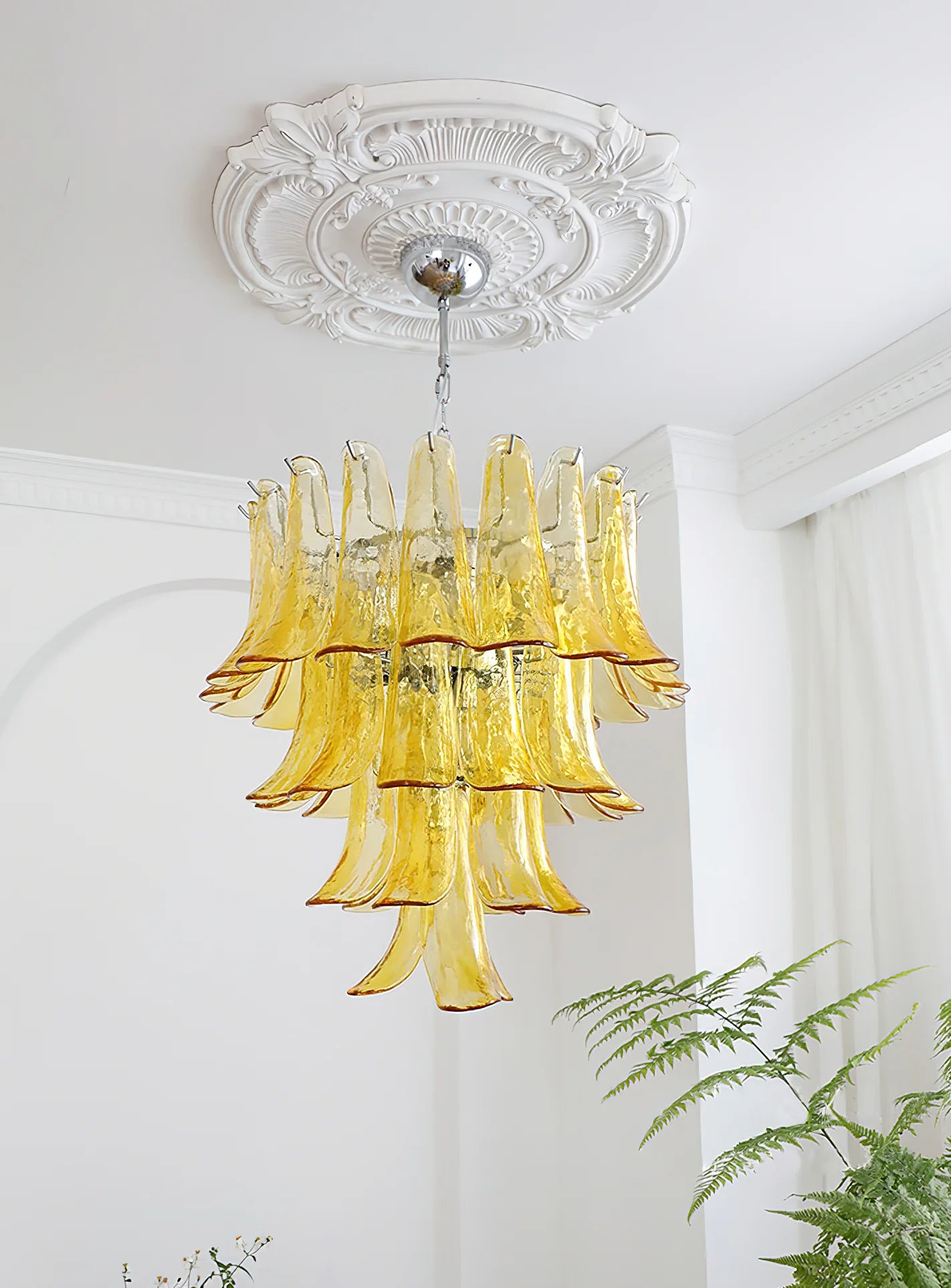 Murano Petal Chandelier