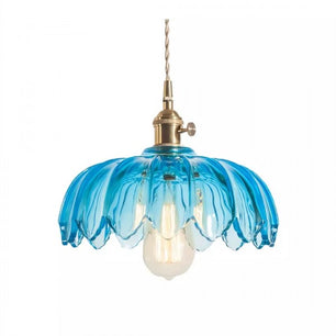 Retro Petal Glass Pendant Light S98