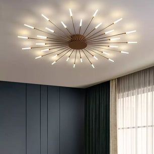 Sputnik Led Fireworks Flush Mount Ceiling Light S40