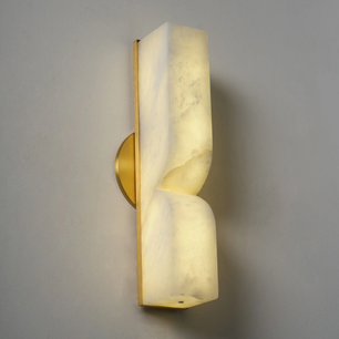 Up Down alabster Wall Sconce