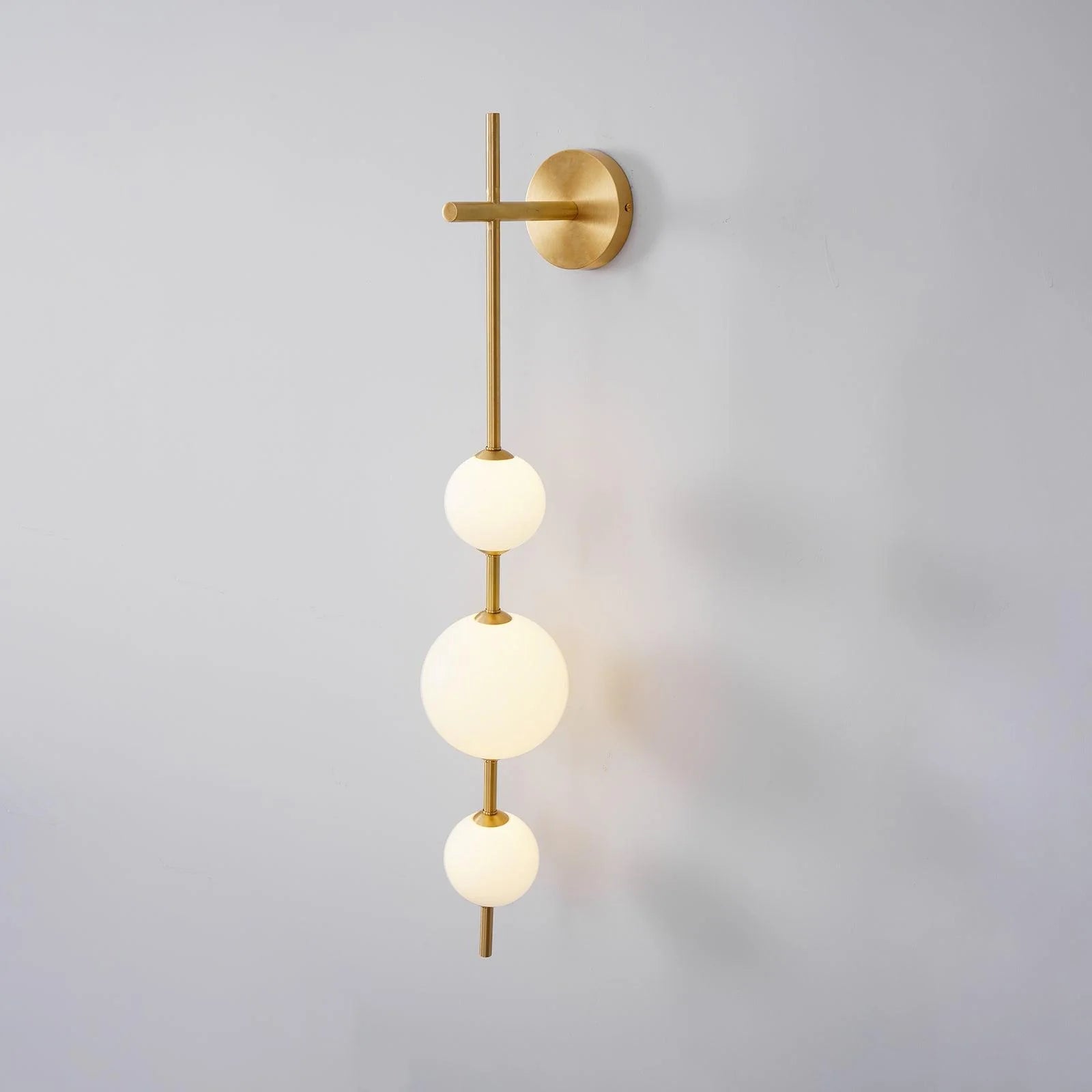 Vertical Globe Wall Lamp