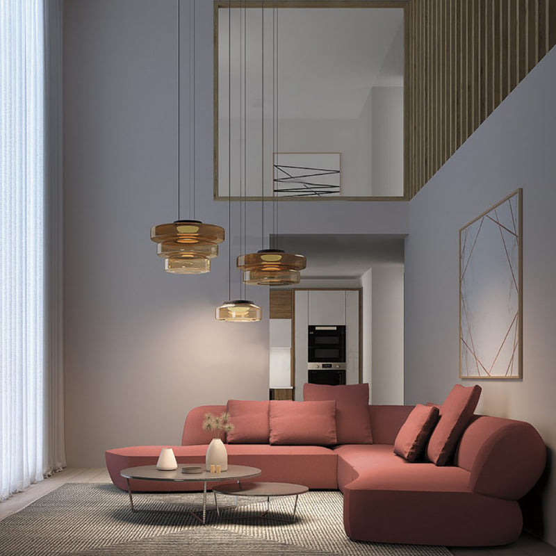 Nordic postmodern creative glass pendant light
