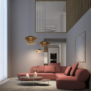 Nordic postmodern creative glass pendant light