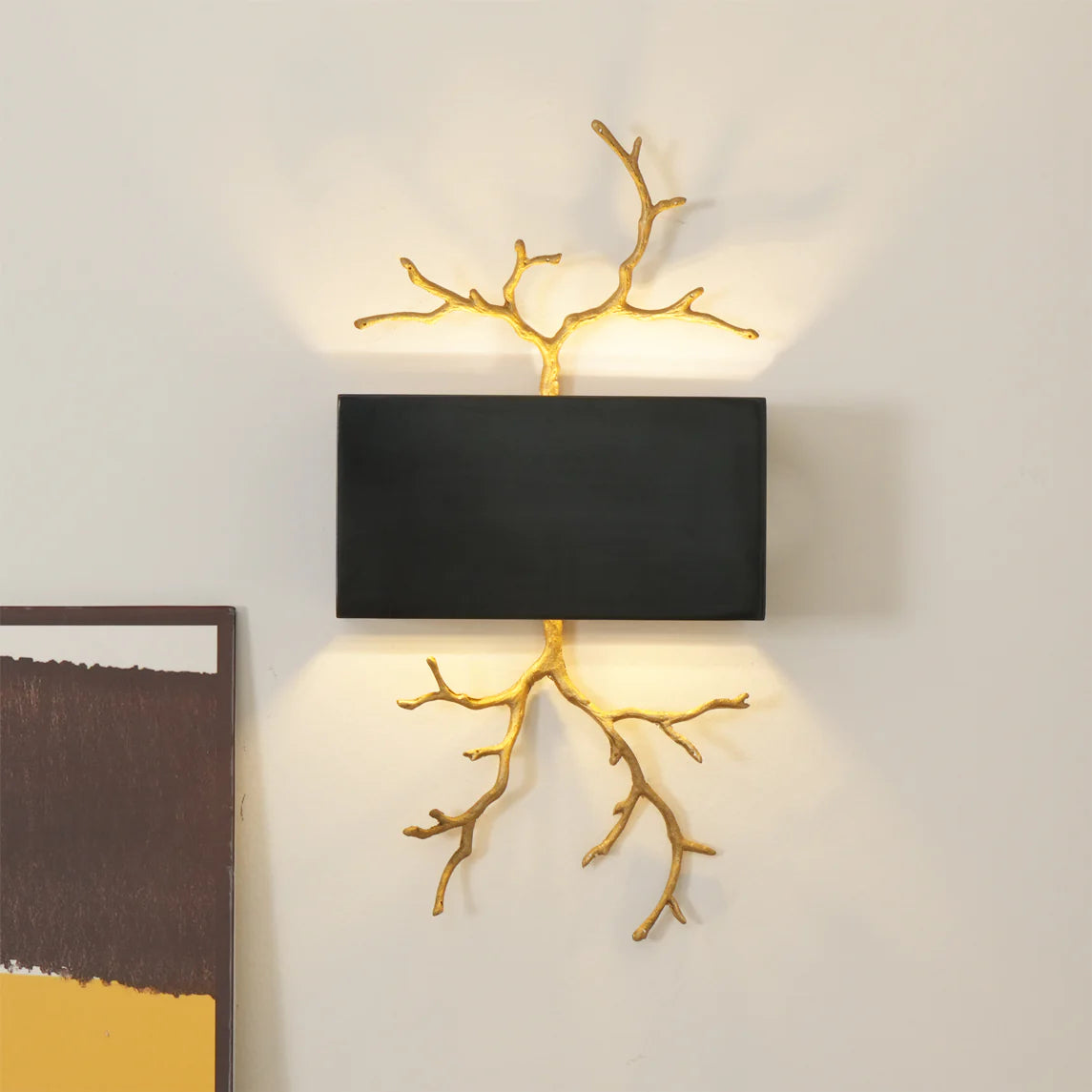 Brass Branch Wall Lamp