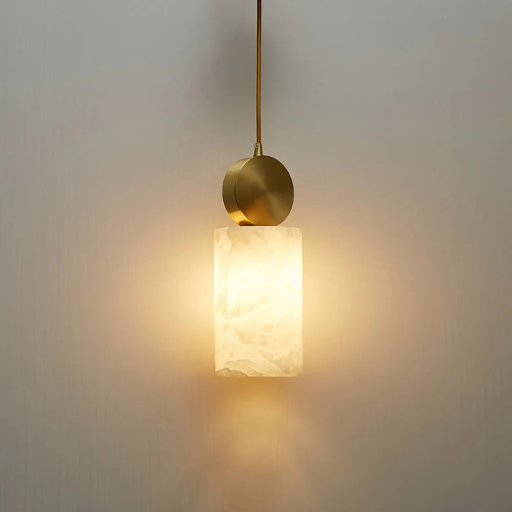 Etruscan Alabaster Pendant Light