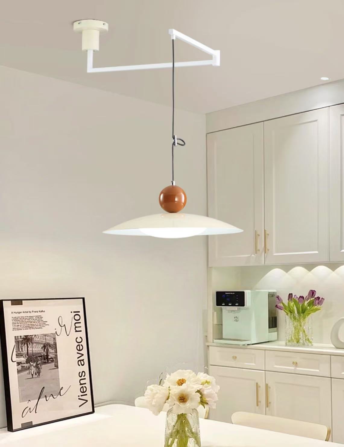 Nordic Flying Saucer Swing Arm Movable Pendant Light M111