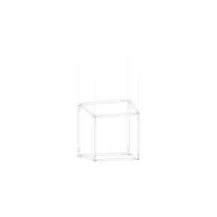 Crystal Grid Bespoken Chandelier