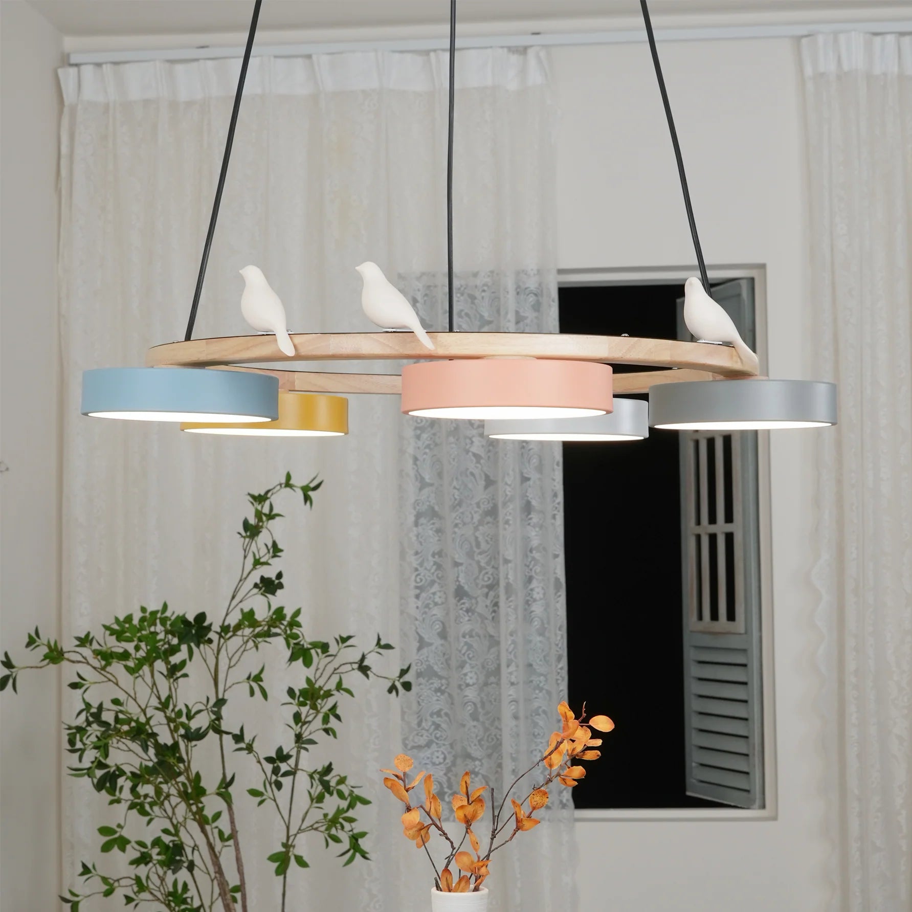 Sienna Bird Round Chandelier