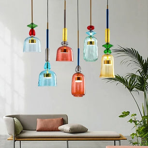 Nordic Macaron Lollipop Glass Pendant Lamp S118