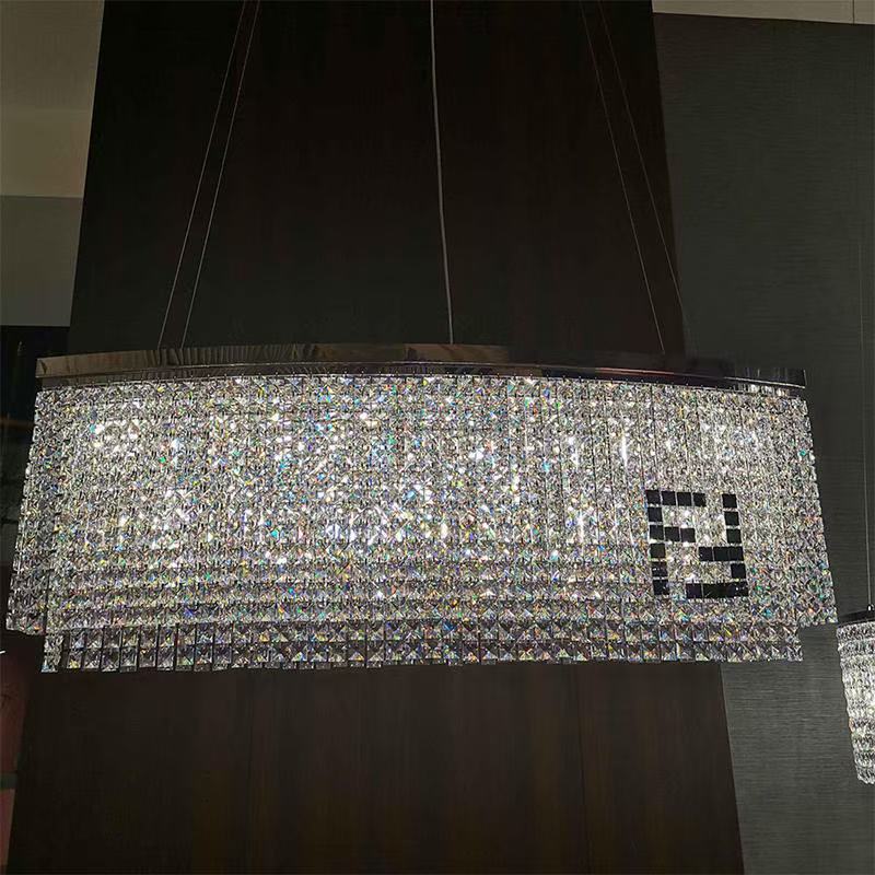 Liliana Rectangle Crystal Chandelier