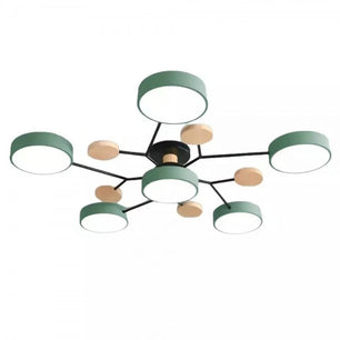 Nordic Branched Disc Metal Ceiling Lamp S117