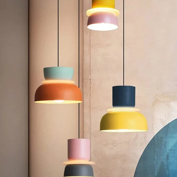 MACRI Color Block Nordic Pendant Light for Living Room