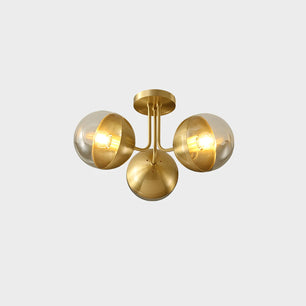 Brass Globulars Ceiling Lamp