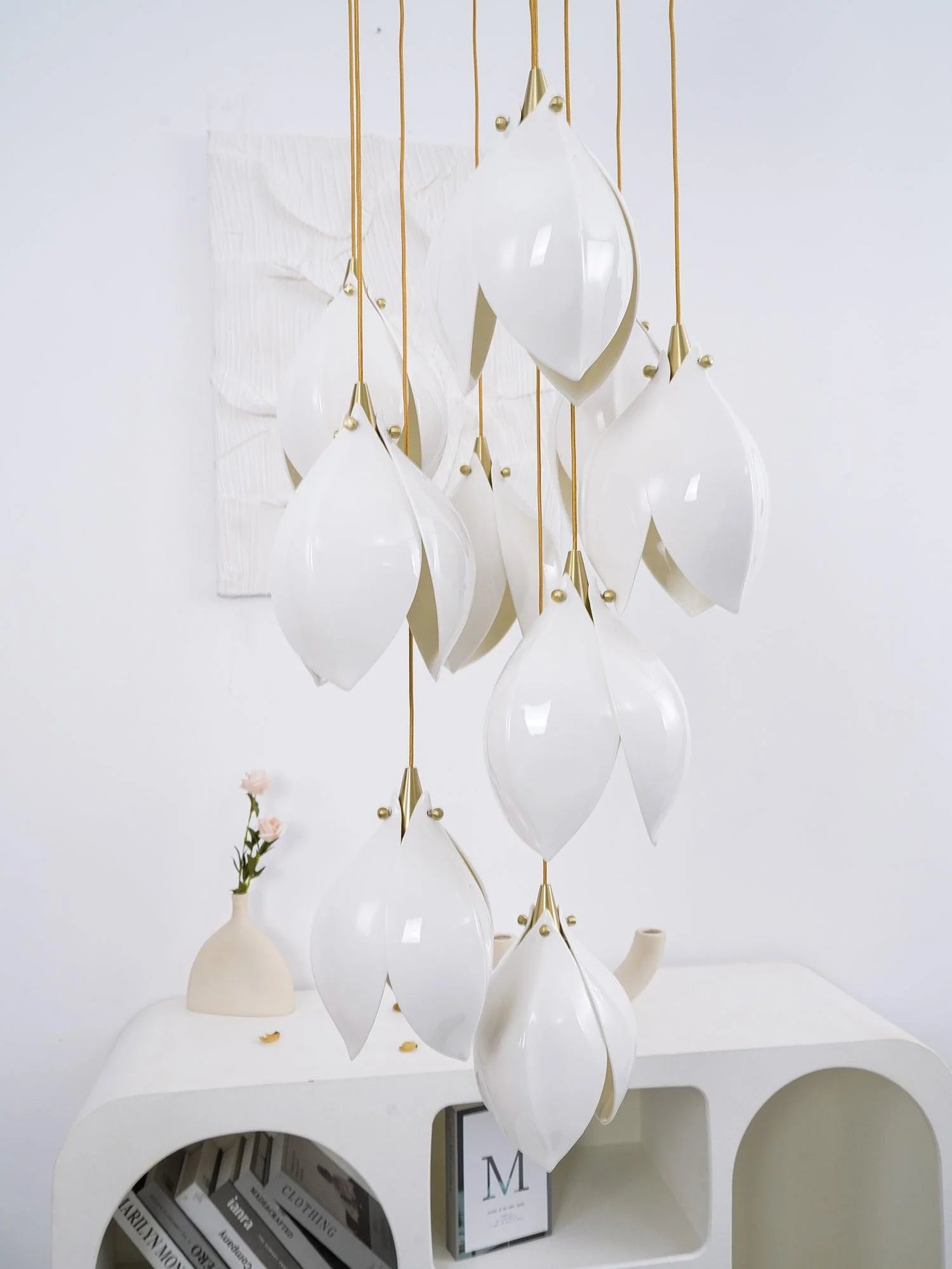 Ceramic Flower Chandelier