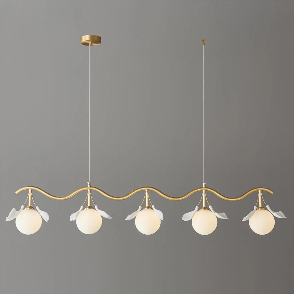 Allanie Gingko Long Chandelier