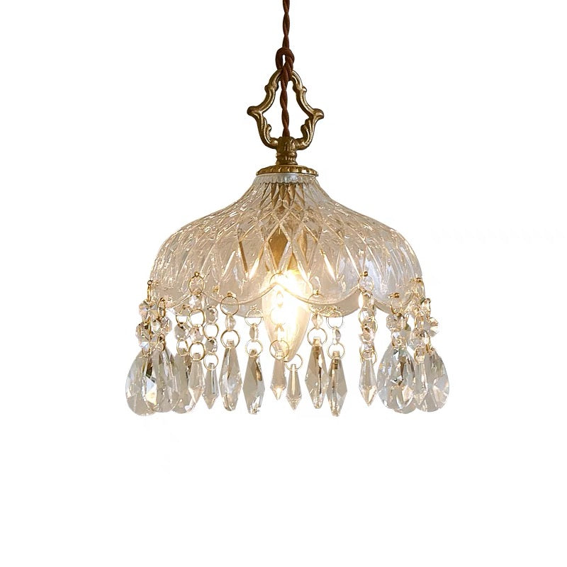 French crystal pendant lamp