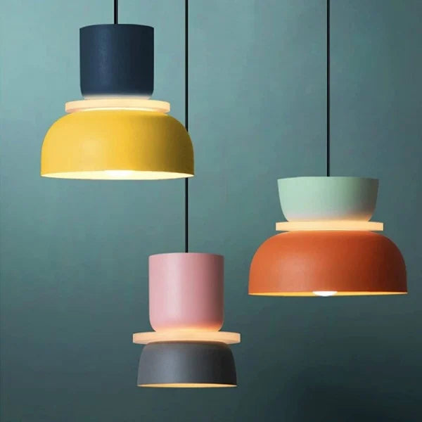 MACRI Color Block Nordic Pendant Light for Living Room