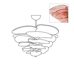 Lotus Leaf Murano Chandelier