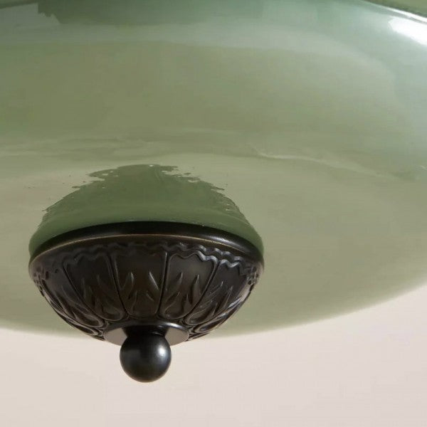 Eloise Vintage Milk Glass Pendant Light