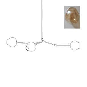 Perry Globe Horizontal Chandelier