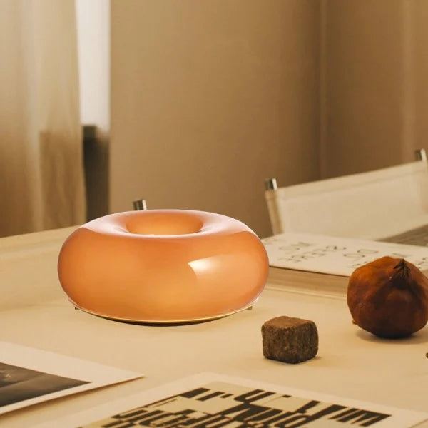 Bauhaus Glass Donut Table / Wall Lamp S77