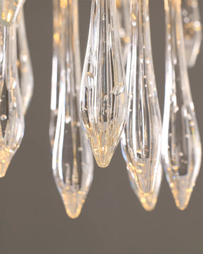 Teardrop Round Crystal Ceiling Lamp