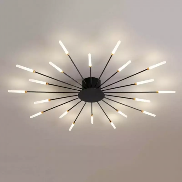 Sputnik Led Fireworks Flush Mount Ceiling Light S40