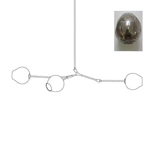 Perry Globe Horizontal Chandelier