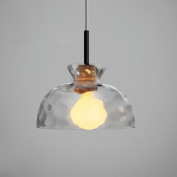 Modern Water Ripple Transparent Glass Pendant Lamp M16