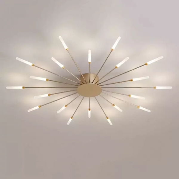 Sputnik Led Fireworks Flush Mount Ceiling Light S40