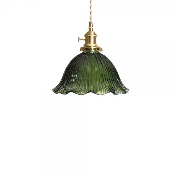 Nordic Retro Flower Glass Pendant Lamp S45